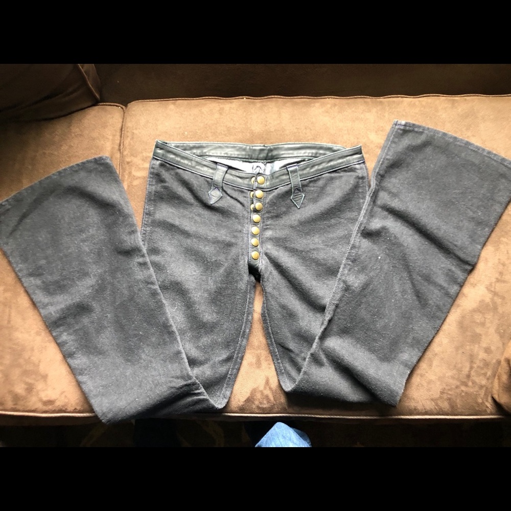 Black custom made jeans